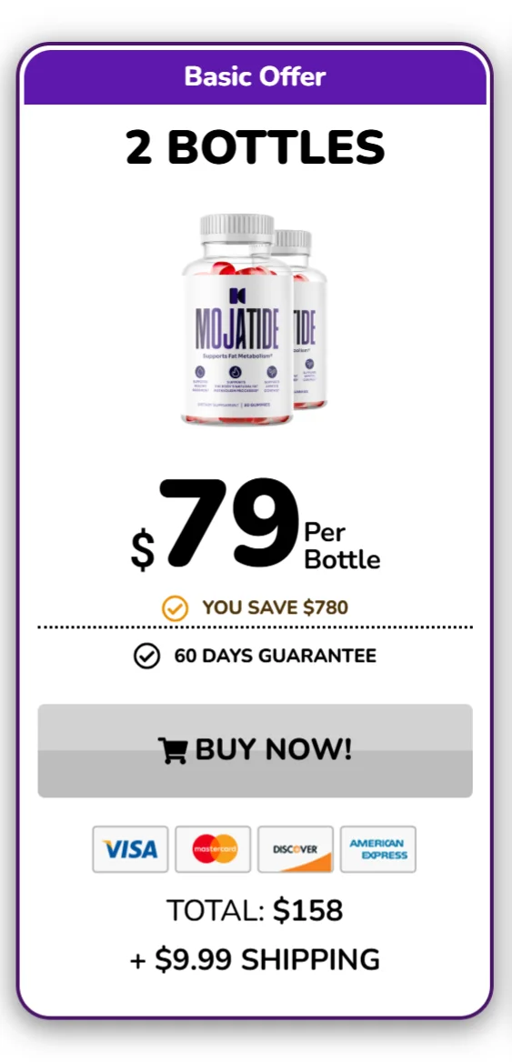 Mojatide™ 2 bottles pricing
